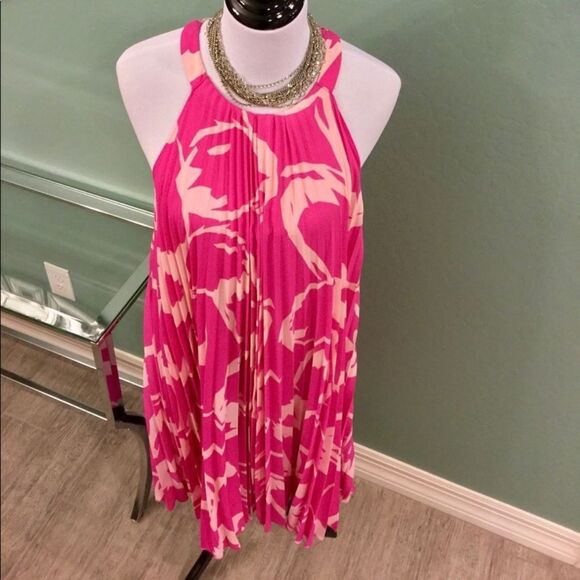 Vince Camuto Pleated Dress Sz M - Picture 8 of 9